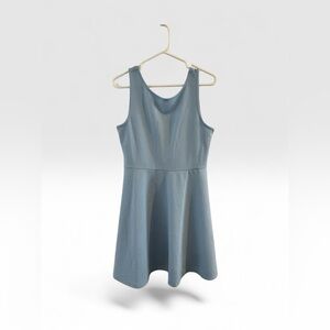 NWT H&M Dividend Light Blue Sleeveless A-Line Dress